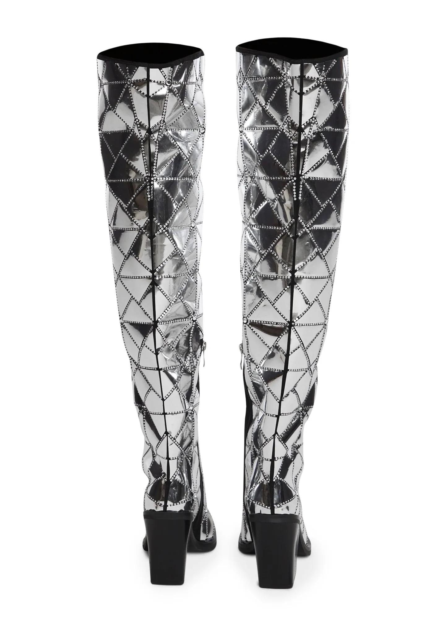 Dalton-6 Cowboy Boots - Silver
