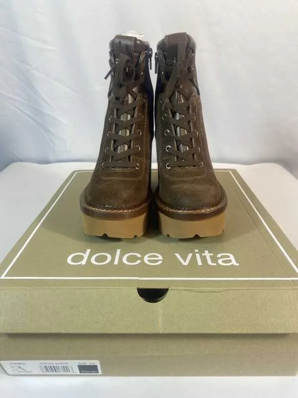 DOMMIE BOOTS COCOA SUEDE - re:vita