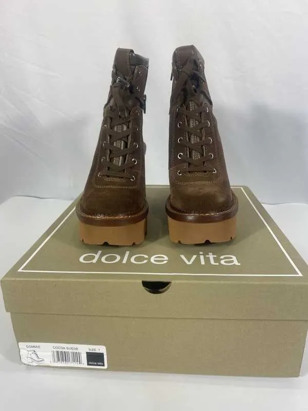 DOMMIE BOOTS COCOA SUEDE - re:vita