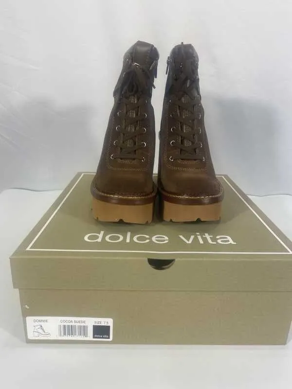 DOMMIE BOOTS COCOA SUEDE - re:vita