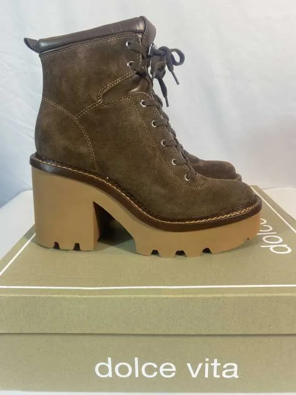 DOMMIE BOOTS COCOA SUEDE - re:vita