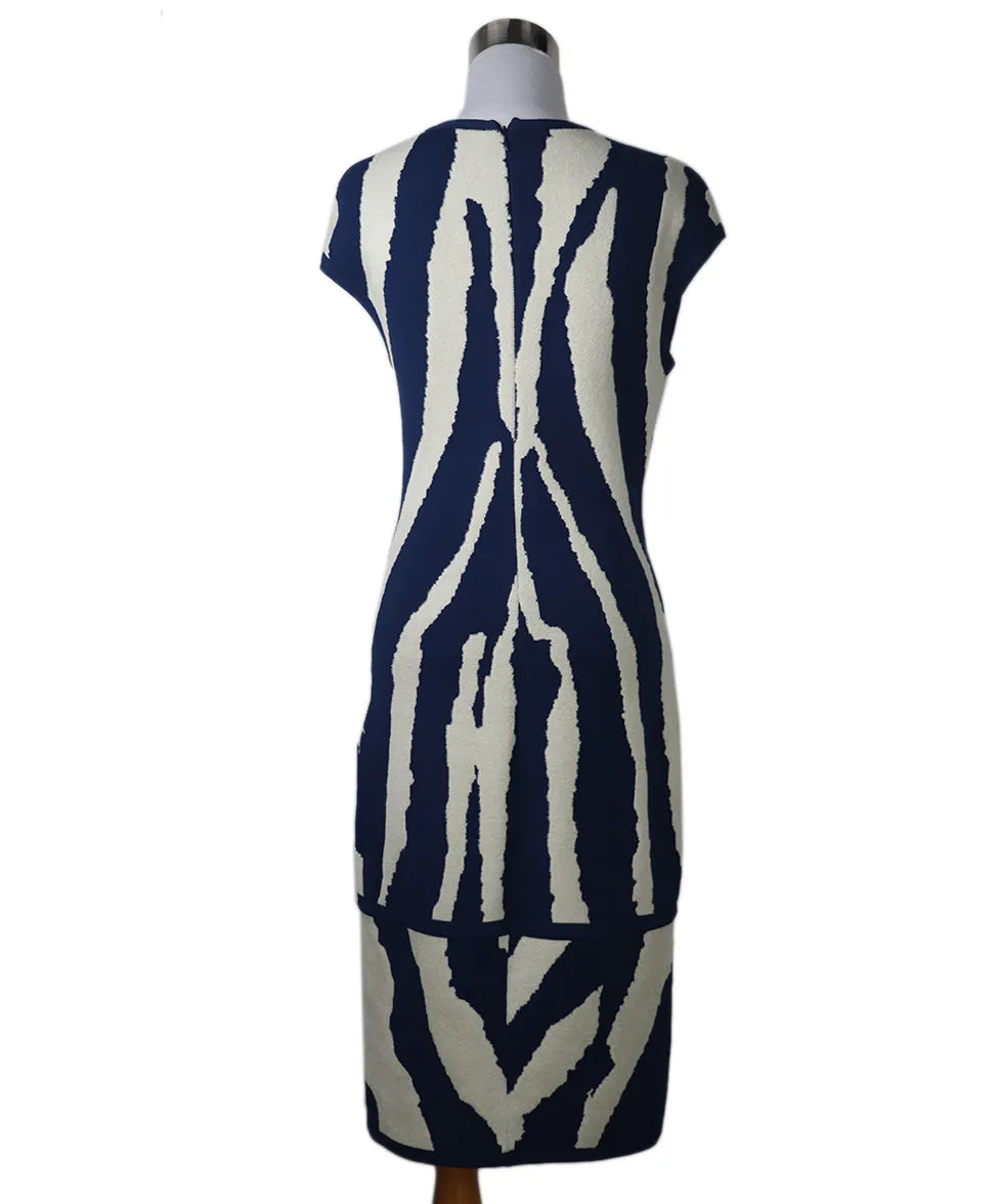 Fendi Blue & White Spandex Dress sz 4