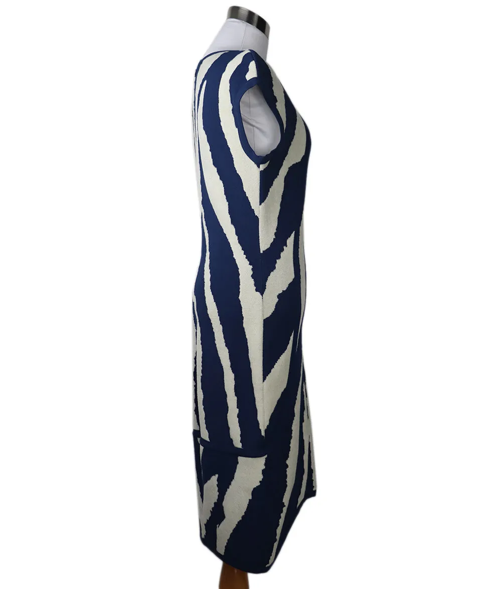 Fendi Blue & White Spandex Dress sz 4