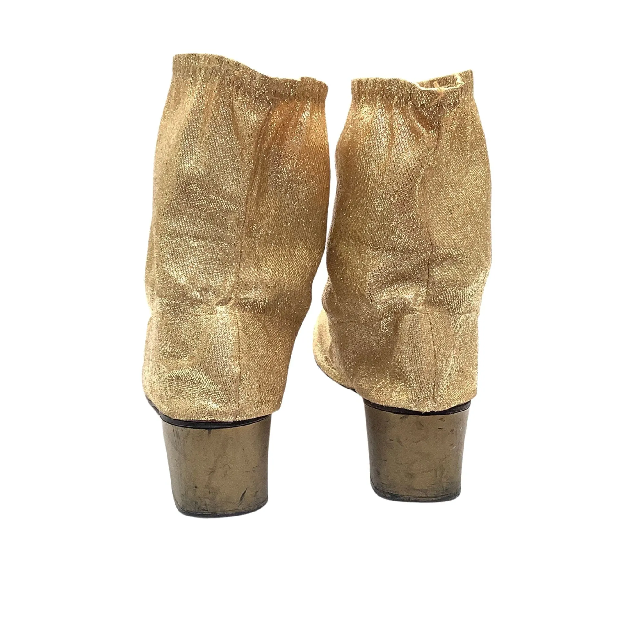 Gold Lurex Booties