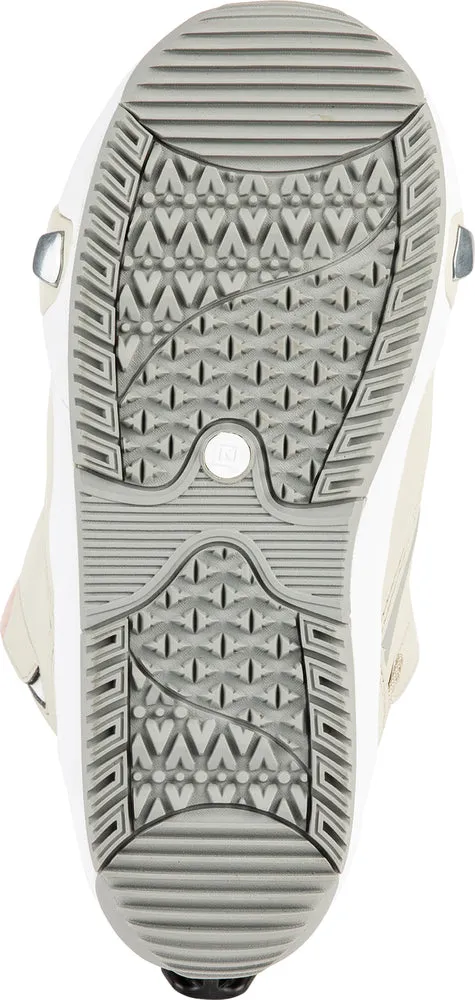 Nitro Cave TLS Step On Womens Snowboard Boots in Sand and Rose 2024