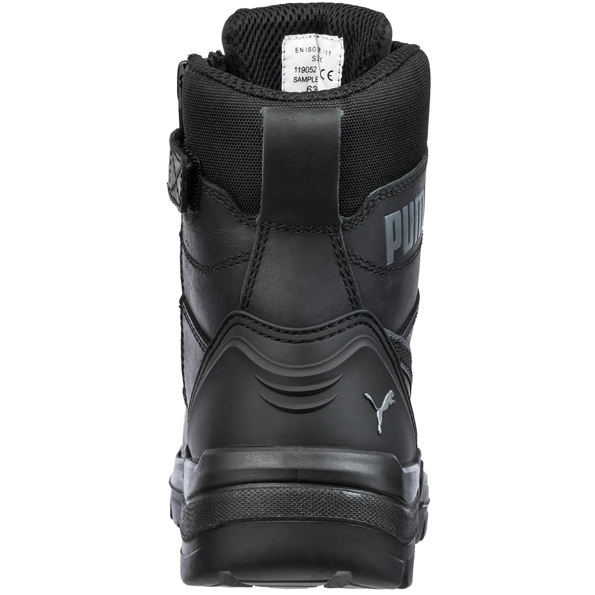 Puma Men's 630905 Conquest CTX 7" Black Zip Soft Toe Work Boots