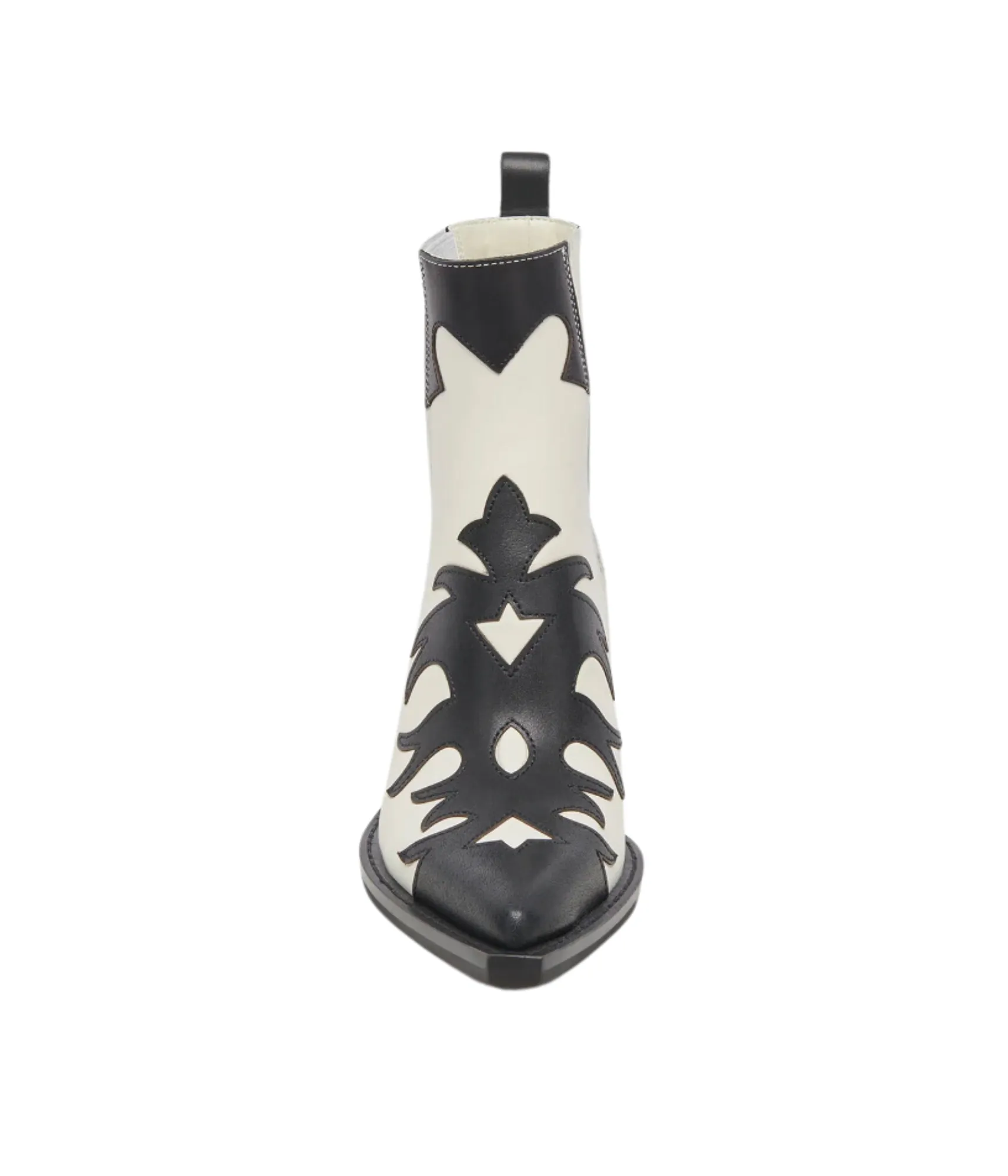 Renia Ankle Boots in Black and White