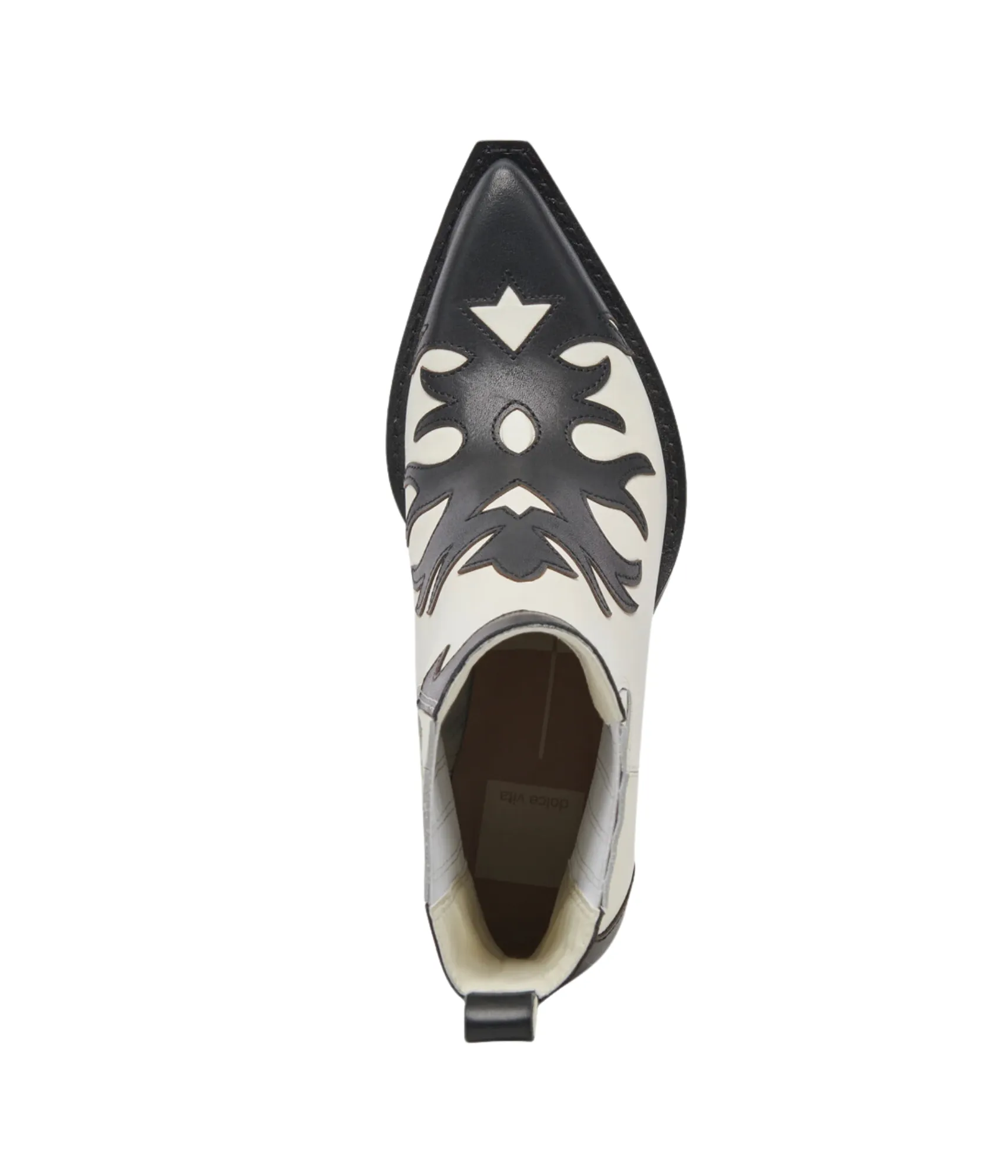 Renia Ankle Boots in Black and White