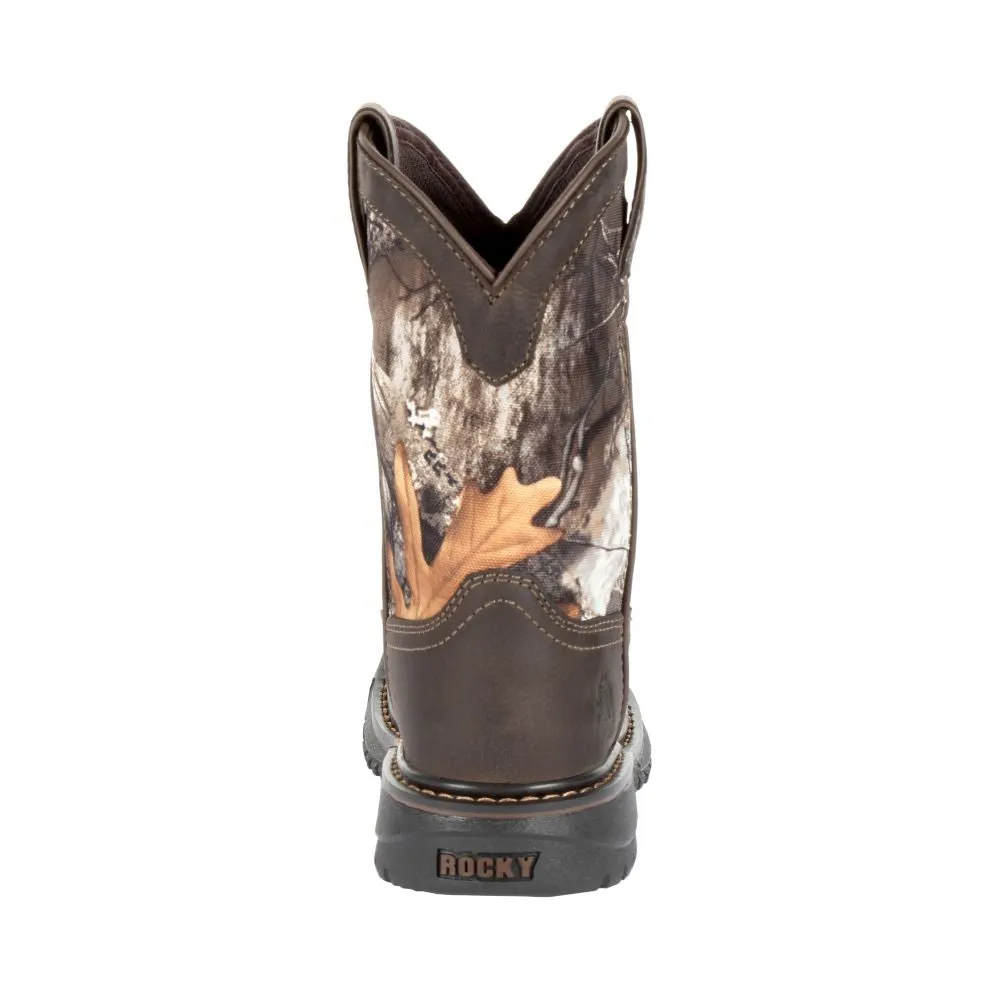 'Rocky' Youth Ride FLX WP Boot - Brown / Realtree Camo