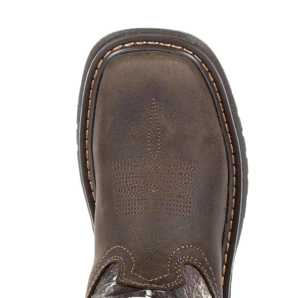 'Rocky' Youth Ride FLX WP Boot - Brown / Realtree Camo