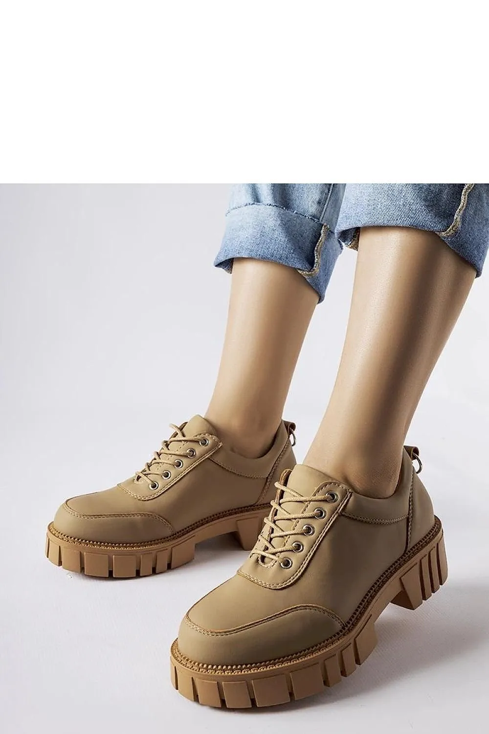 Severino matte-finished brown half shoes