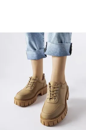 Severino matte-finished brown half shoes