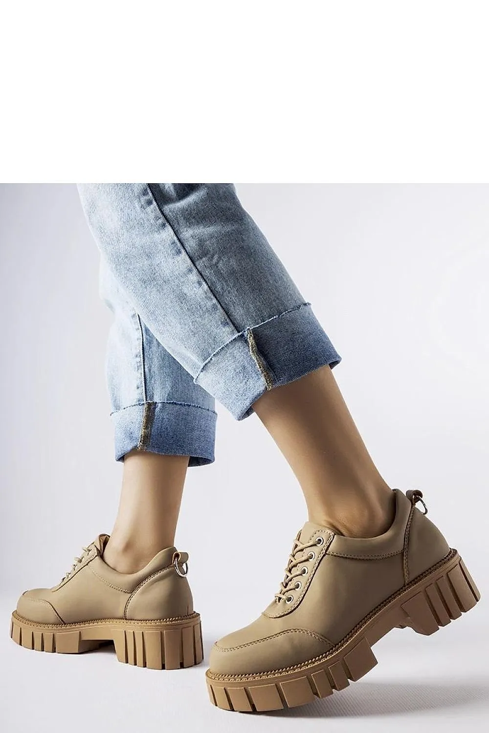 Severino matte-finished brown half shoes