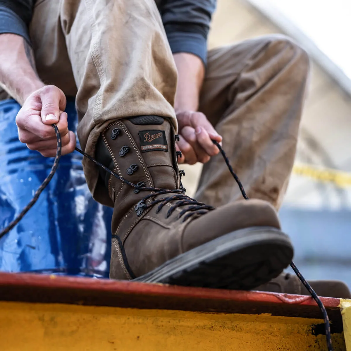 Steel Yard 8 Men's Steel-Toe Boot Brown WP
